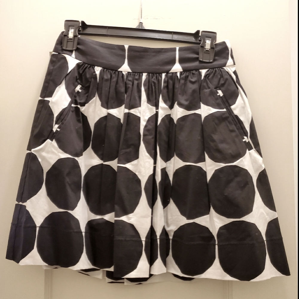 NEW Banana Republic Marimekko Skirt Blk/Wht-Sz 00P